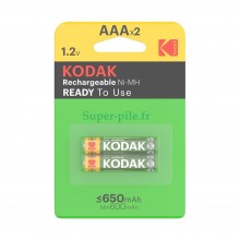 Kodak AAA Rechargables Ni-Mh 650mAh AAA X2