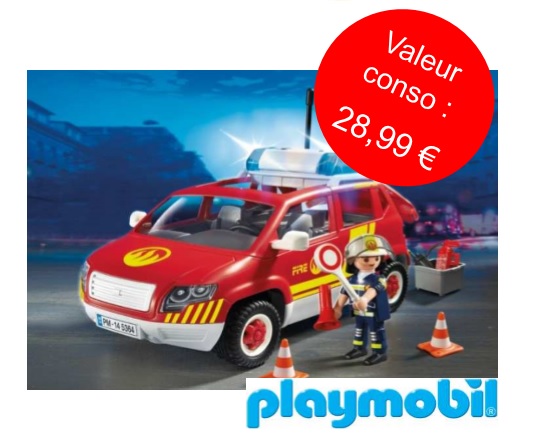 Playmobil voiture de pompier