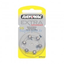 RAYOVAC EXTRA ADVANCED  TYPE 10 Zinc-Air 1.4V PR70 Plaquette x6