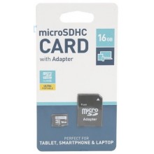 Carte micro SD 16GB + adapt SD