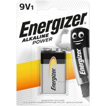 Blister de 1 pile alcaline 9V - 6LR61 Energizer Alkaline  Power