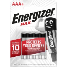 Blister de 4 piles AAA Energizer Max