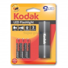 KODAK TORCHE ALUMINIUM NOIRE 9 LEDS + 3AAA