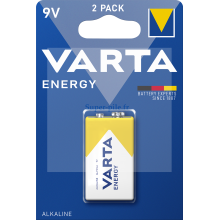 Blister de 1 pile alcaline 9V - 6LR61 Varta Energy