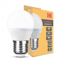 Kodak ampoule LED sphérique G45 5W E27 4000°K