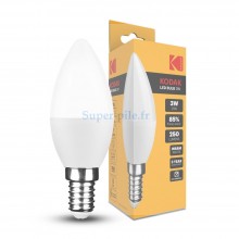 Kodak ampoule LED flamme C37 3W E14 2700°K