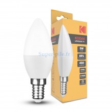 Kodak ampoule LED flamme C37 5W E14 4000°K